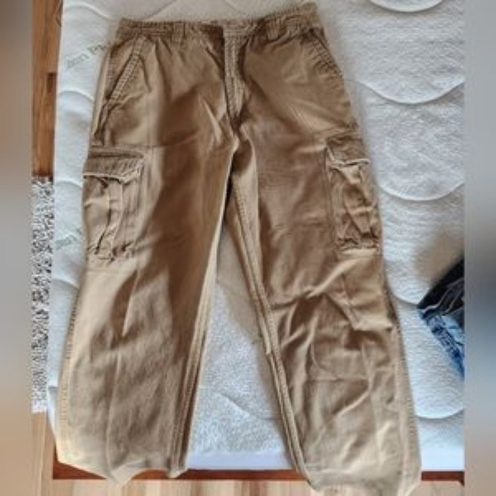 Boys Faded Glory Khaki Cargo Pants 3T